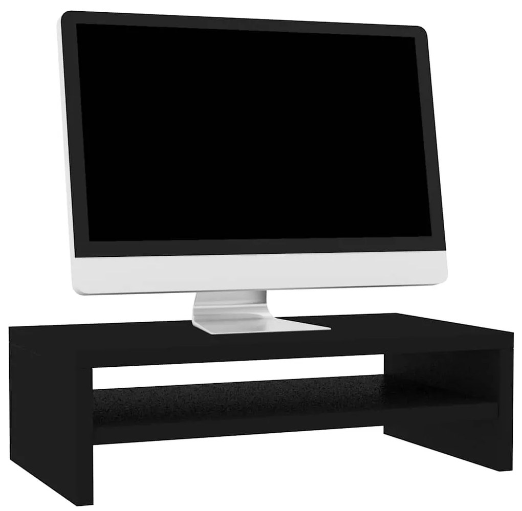 vidaXL Βάση Οθόνης Μαύρη 42 x 24 x 13 εκ. από Επεξ. Ξύλο