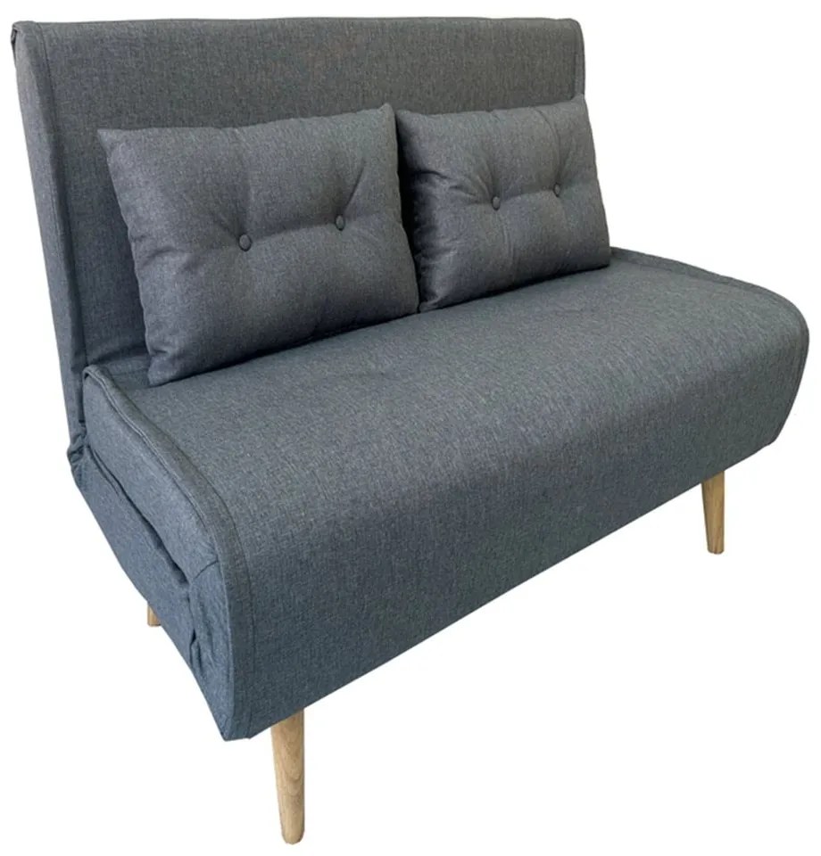 Καναπές-Κρεβάτι Sara 40.0201 134x80x46-84/134x190x32cm Grey