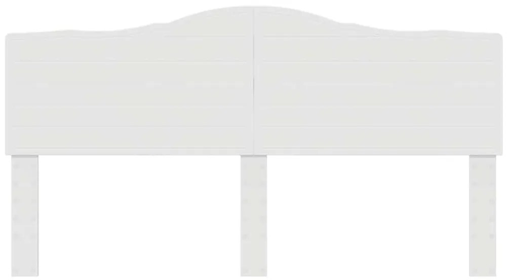 vidaXL Κεφαλάρι με κεφαλάρι Λευκό 180 cm Επεξεργασμένο ξύλο
