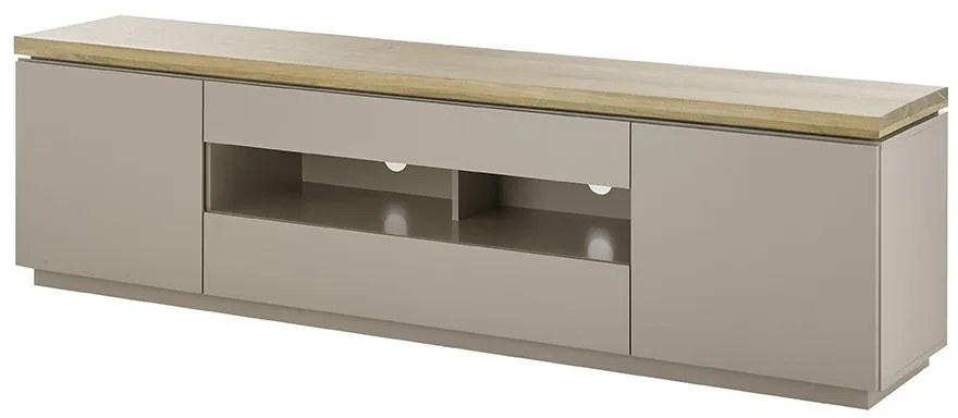 Amos Έπιπλο Τηλεόρασης Γκρι Μπεζ 200x40x57 cm