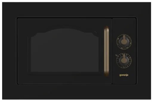 Gorenje BM235CLB Φούρνος Μικροκυμάτων Εντοιχιζόμενος 23lt ,Classico Μαύρος -567145 (034062101)