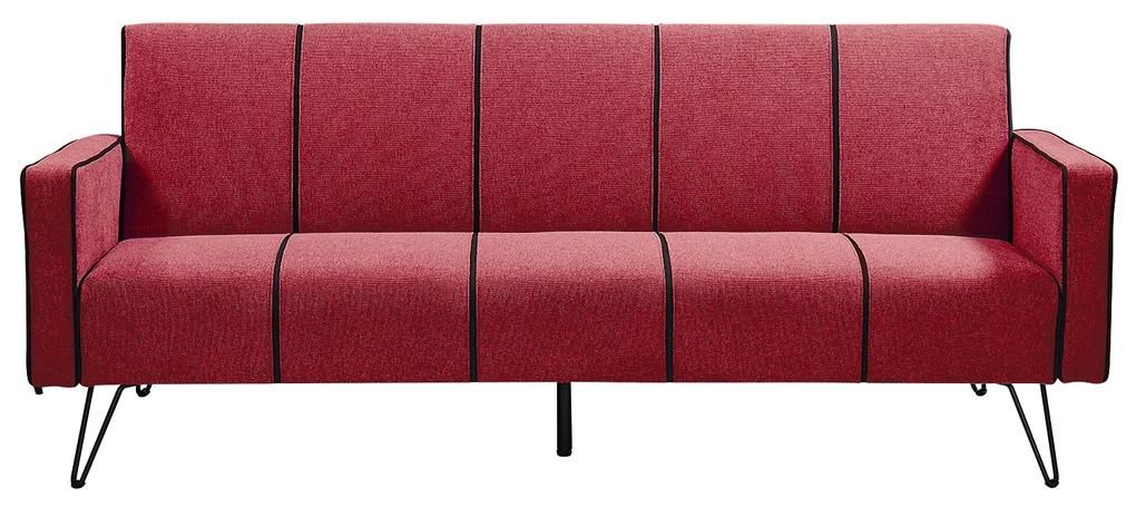 Καναπές Κρεβάτι ArteLibre BELLINI Κόκκινο 201x89x82cm