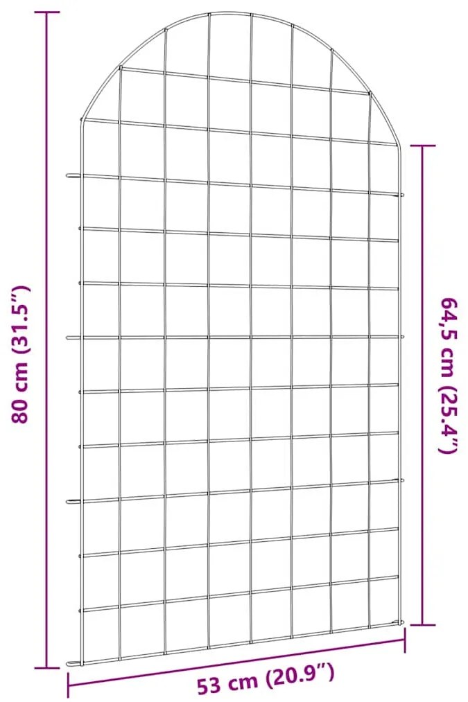vidaXL Σετ φράχτη για λιμνούλες 8 pcs Πράσινο 50 x 80 cm Ατσάλι
