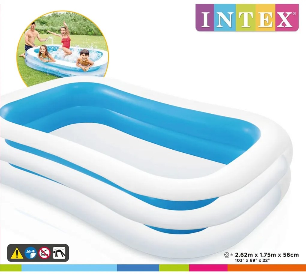 INTEX Πισίνα Swim Center Family Pool 262 x 175 x 56 εκ.