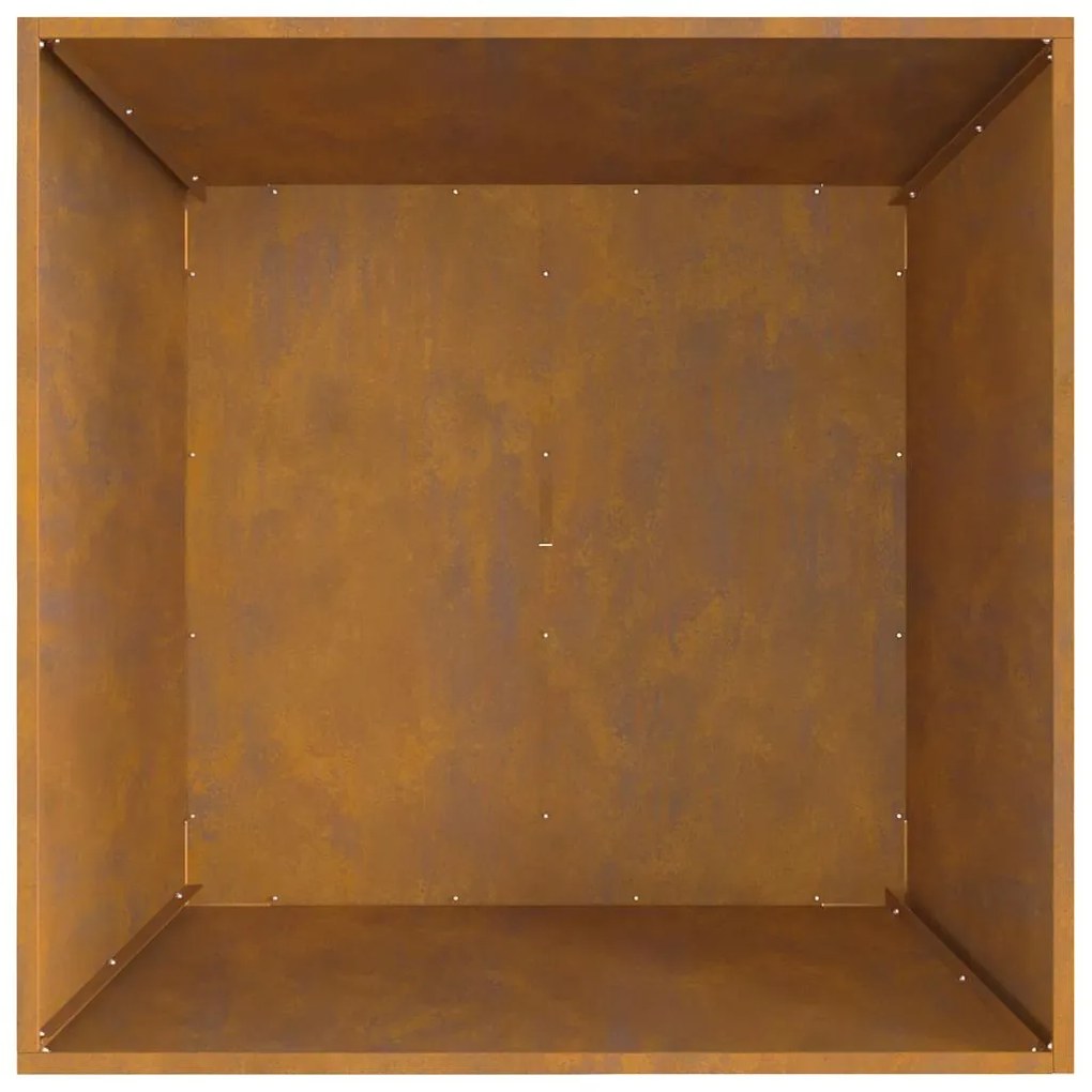 vidaXL Φωτιά Καφέ 80 x 80 x 40 cm Ατσάλι σκληρυθέν στον αέρα
