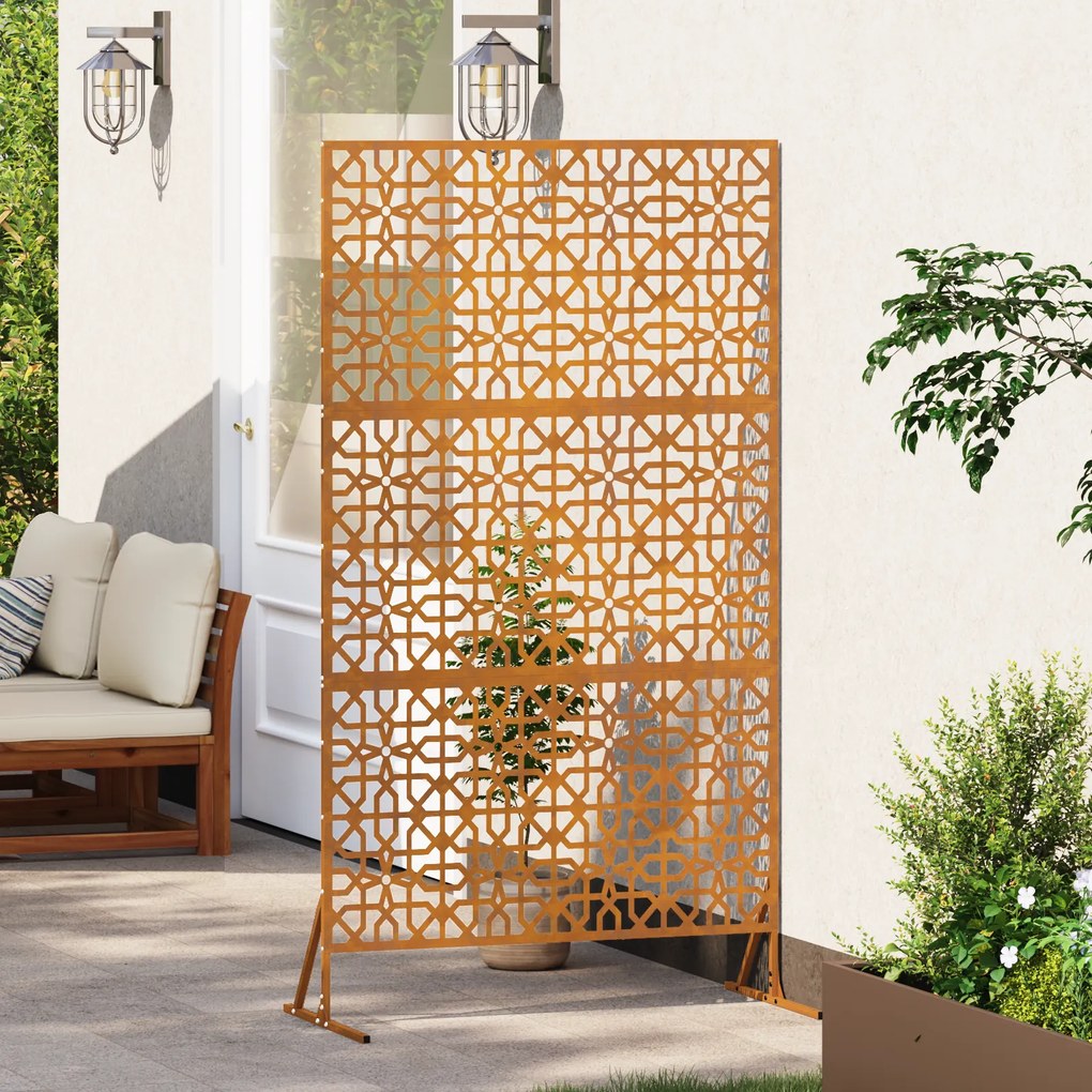 vidaXL Πανέλο Ιδιωτικότητας 100x50x180 cm από Ανοξείδωτο Σίδηρο