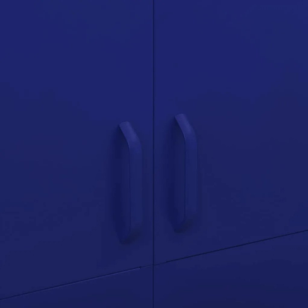 vidaXL Ντουλάπα Ναυτικό Μπλε 90 x 50 x 180 εκ. από Ατσάλι