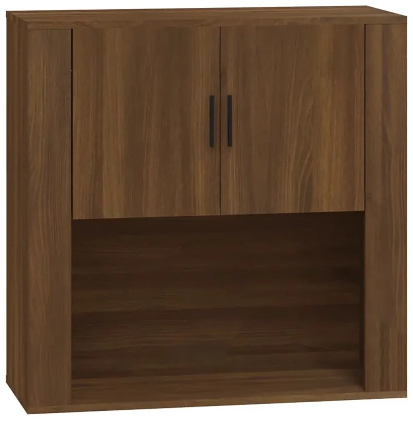 vidaXL Ντουλάπι Τοίχου Καφέ Δρυς 80x33x80 εκ. Επεξεργασμένο Ξύλο