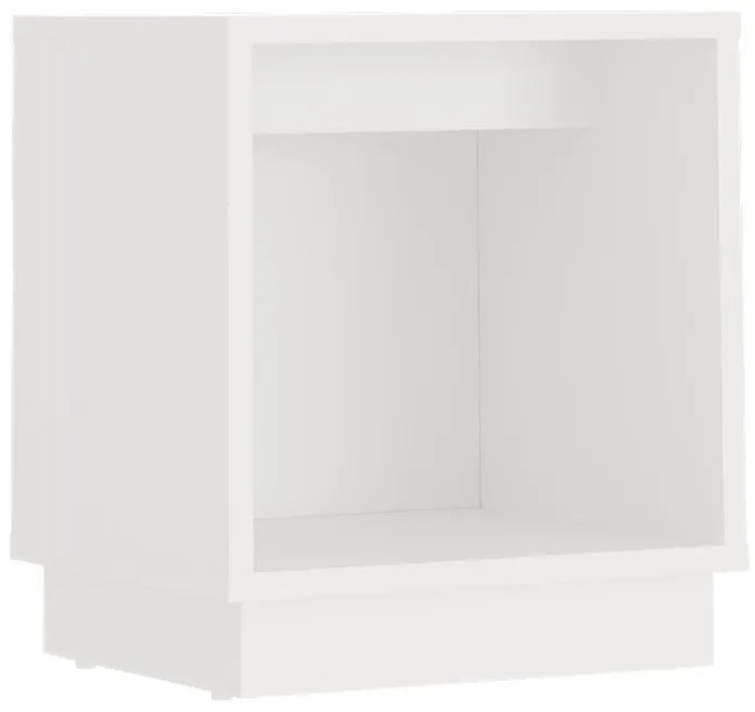 Κομοδίνο Gino Megapap χρώμα λευκό 40x35,3x45εκ.