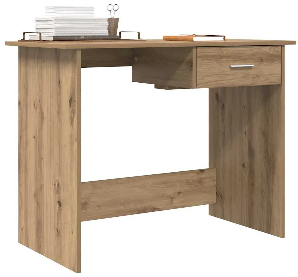 vidaXL Γραφείο artisan δρυς 100 x 50 x 76 εκ. Επεξεργασμένο ξύλο