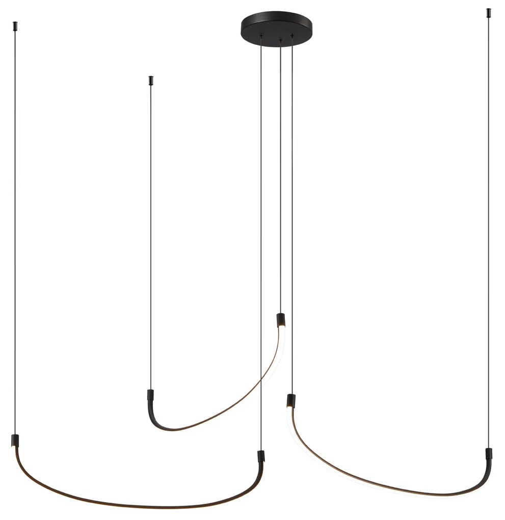 Φωτιστικό Κρεμαστό Ø180xΗ180cm Led 60w 3000K 3600lm Τρεις Κούρμπες PDC 566-3 ARlight 0104592