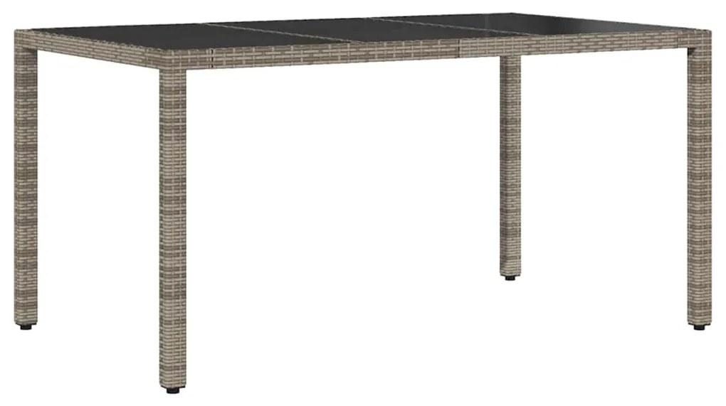 vidaXL Σέτ φαγητού για κήπο 5 pcs Γκρι συνθετικό ρατάν