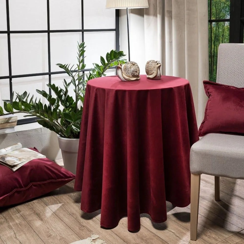 Ροτόντα Velvet 10 Bordo Teoran Diameter 180cm Φ180 Acrylic