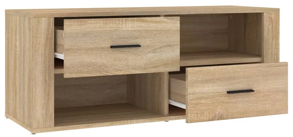 vidaXL Έπιπλο Τηλεόρασης Sonoma Δρυς 100x35x40 εκ. Επεξ. Ξύλο