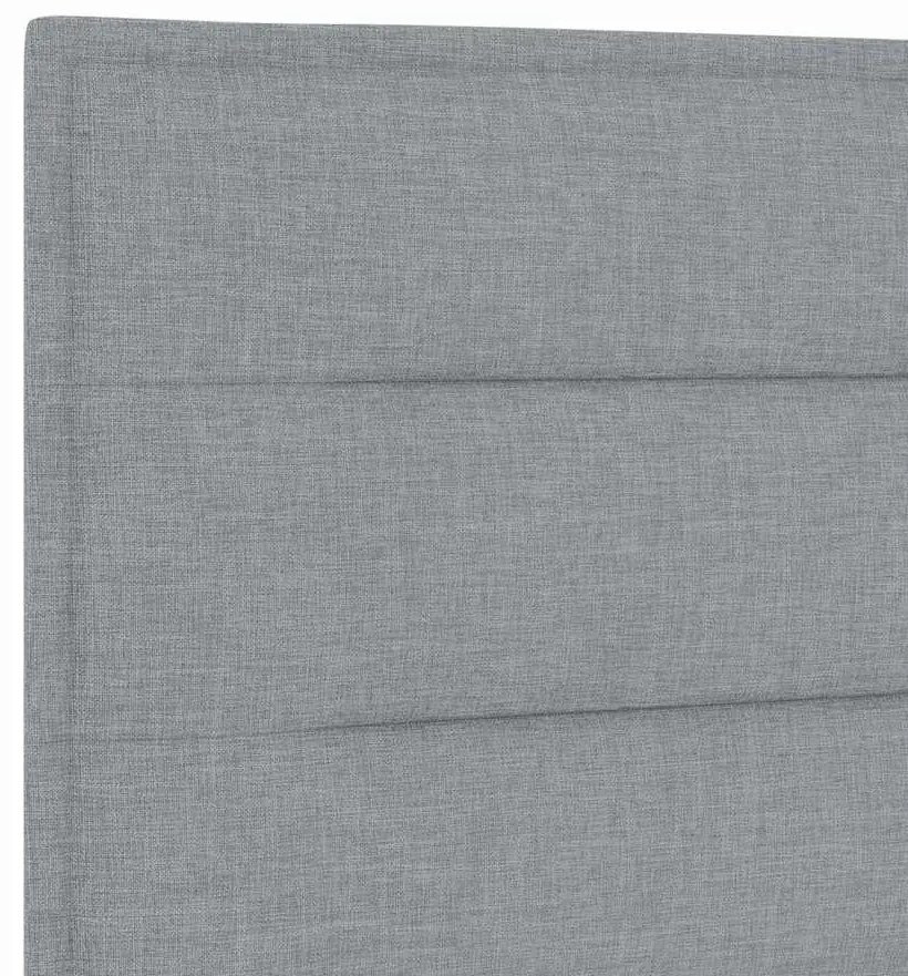 vidaXL Κεφαλάρι με κεφαλάρι Ανοιχτό γκρι 90 cm Τεχνητό Δέρμα