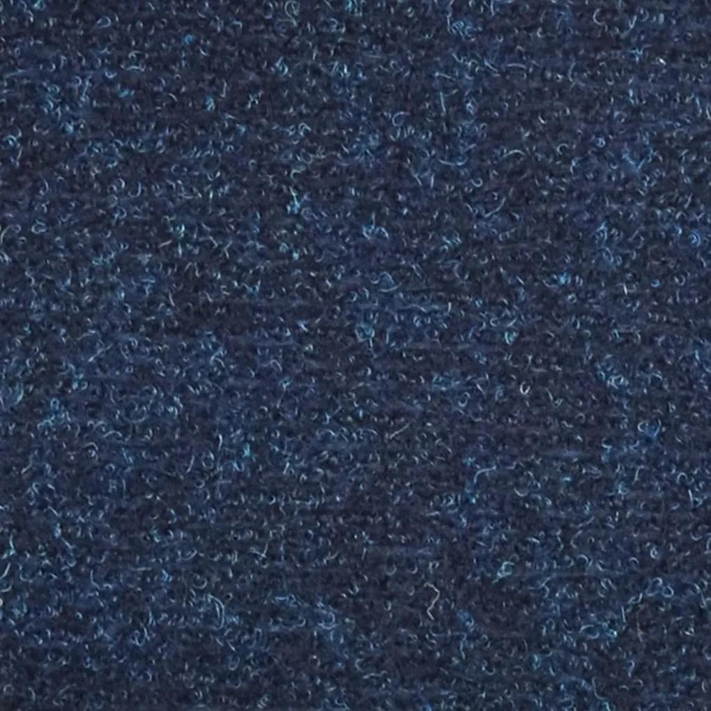 Πατάκια Σκάλας Αυτοκόλ. 15 τεμ Ν. Μπλε 65x21x4 εκ Βελονιασμένο - Μπλε