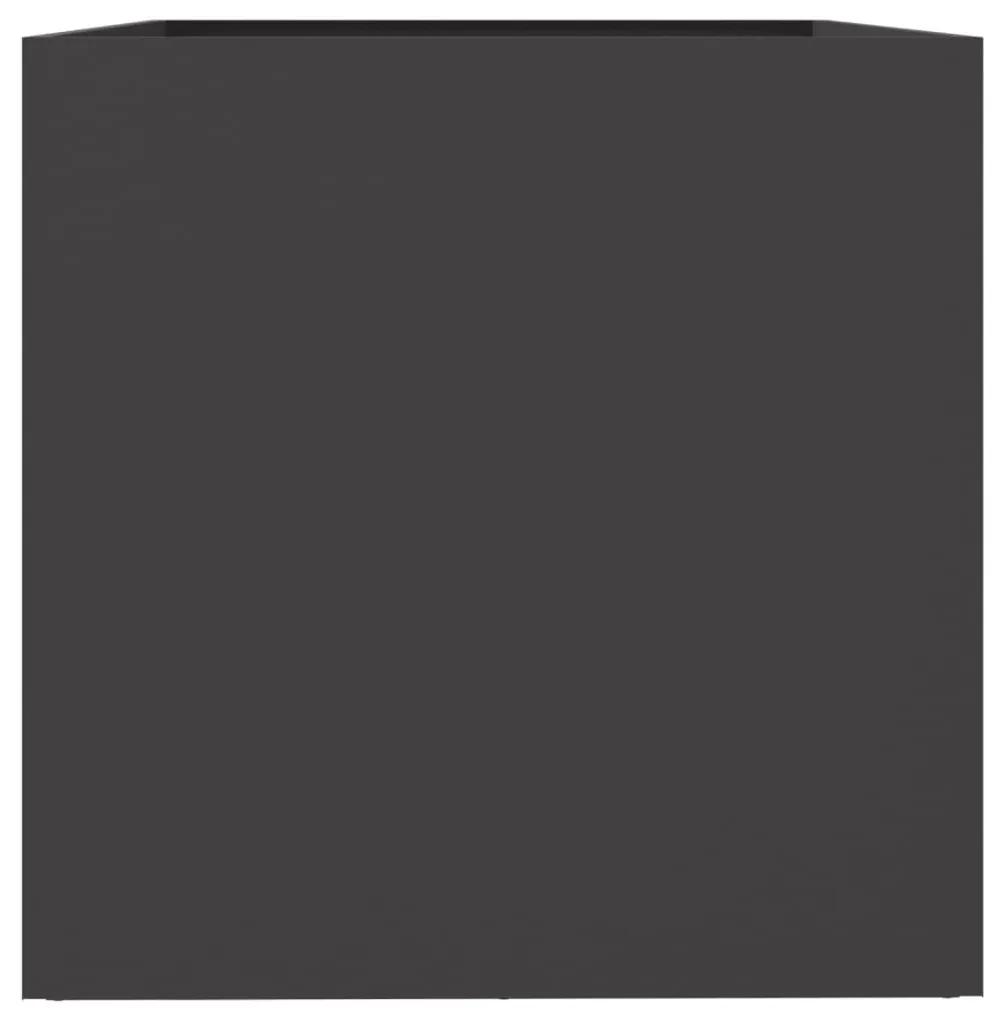 Ζαρντινιέρα Μαύρη 62x47x46 εκ. από Χάλυβα Ψυχρής Έλασης - Μαύρο