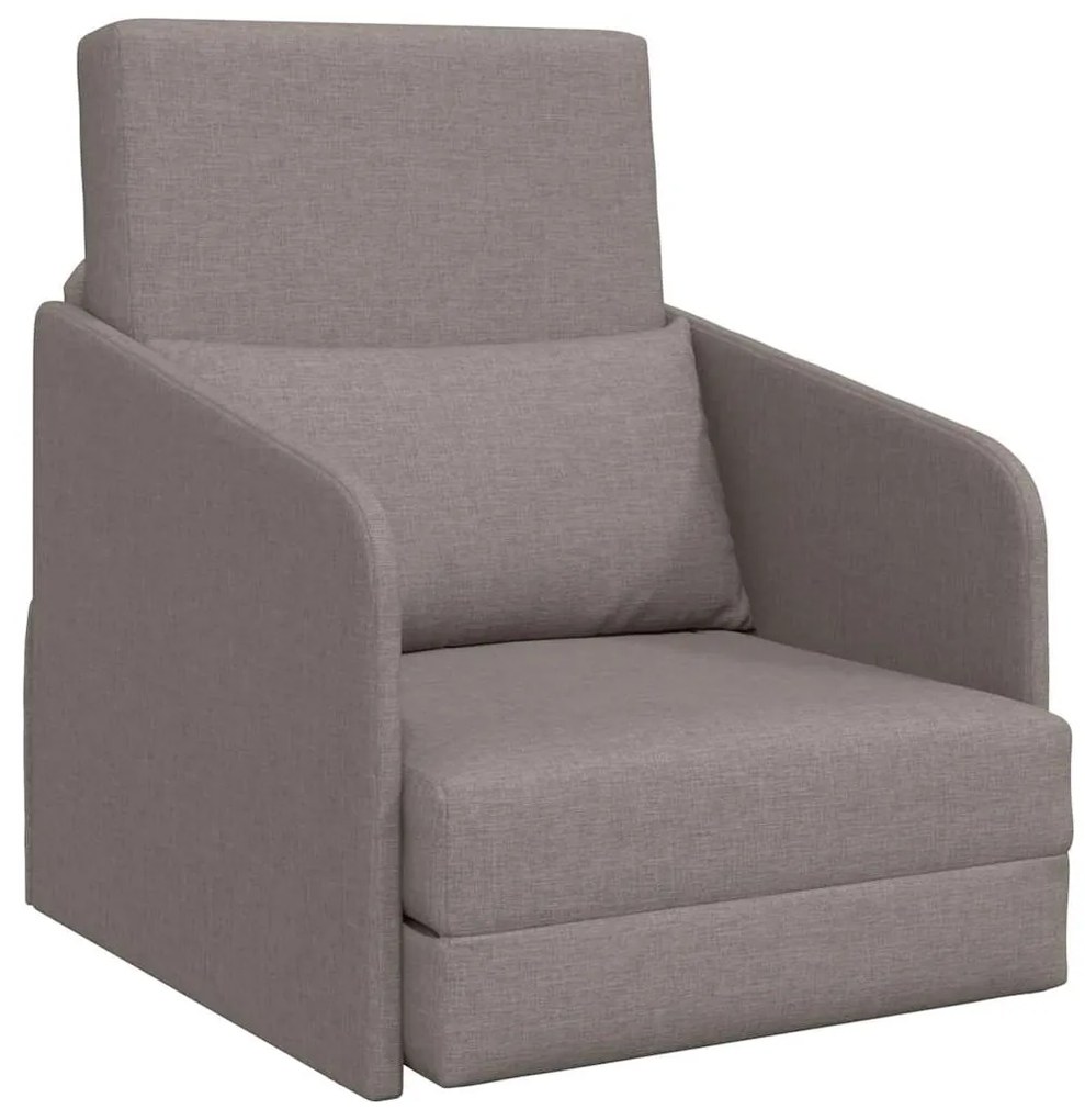 vidaXL Κρεβάτι καναπές Taupe 65 x 80 x 83 εκ. ύφασμα