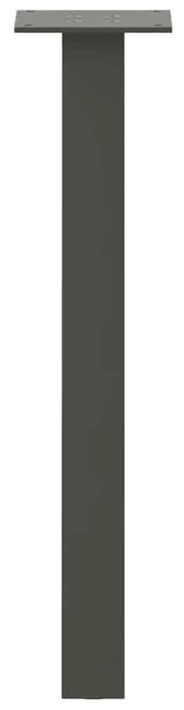 vidaXL Πόδια Τραπεζιού Σαλονιού 4 τεμ. Ανθρακί 42 εκ. Ατσάλι