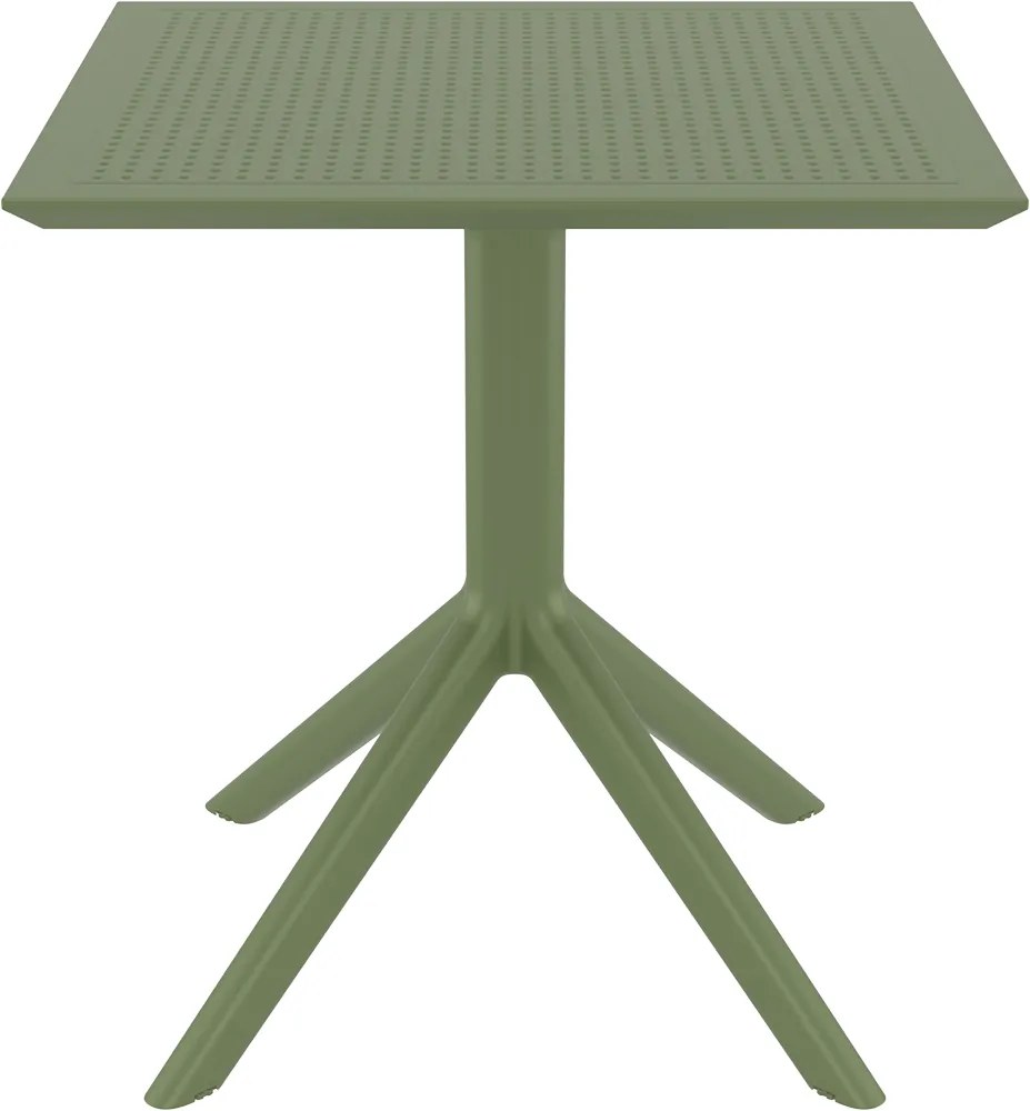 Τραπέζι SKY Olive Green PP 70x70x74cm