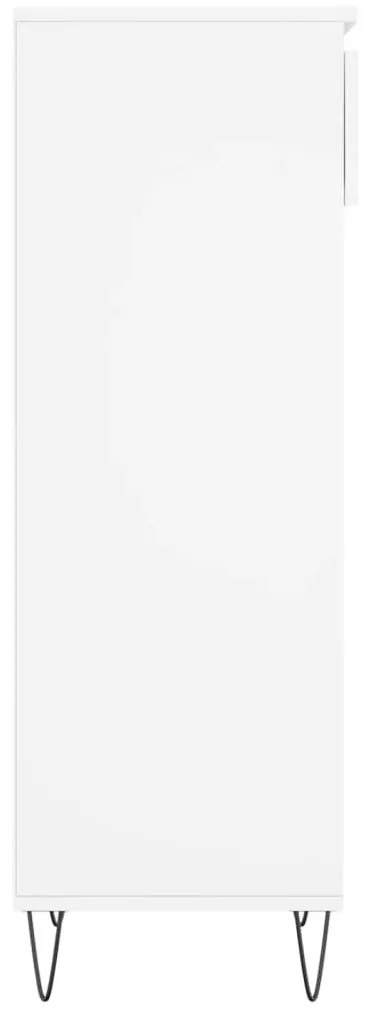 Παπουτσοθήκη Λευκή 40 x 36 x 105 εκ. από Επεξεργασμένο Ξύλο - Λευκό
