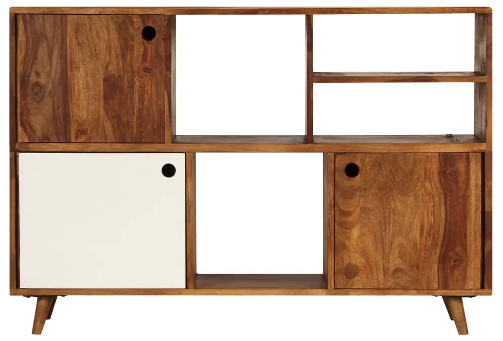 vidaXL Ντουλάπι με Ράφια 118 x 35 x 70 εκ. από Μασίφ Ξύλο Ακακίας