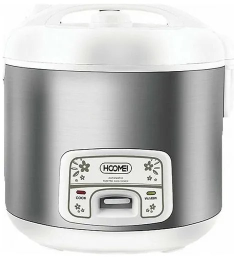 Βραστήρας Ρυζιού 1000W - Rice coocker 2.8L HOOMEI HM-5336 Λευκό/Inox