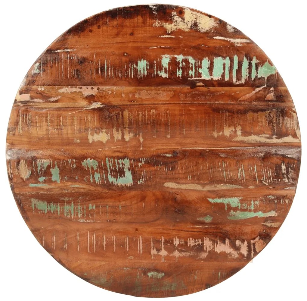 vidaXL Επιφάνεια Τραπεζιού Στρογγυλή Ø80x3,8εκ Μασίφ Ανακυκλωμένο Ξύλο