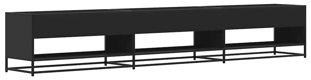 ντουλάπι τηλεόρασης vidaXL Μαύρο 270x40x46 cm Κατασκευασμένο ξύλο
