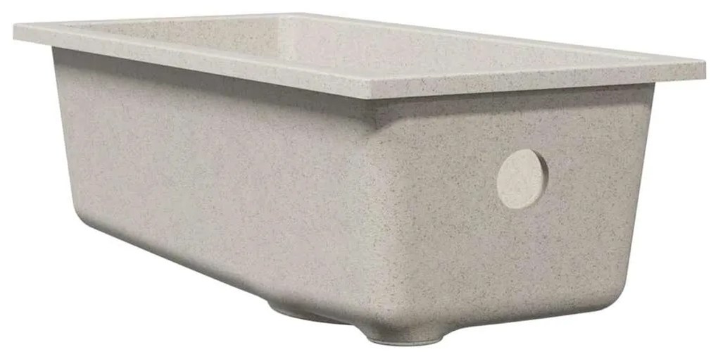 vidaXL Σιντρινο κουζίνας Μπεζ 21 x 44 x 14 εκ. Γρανίτης