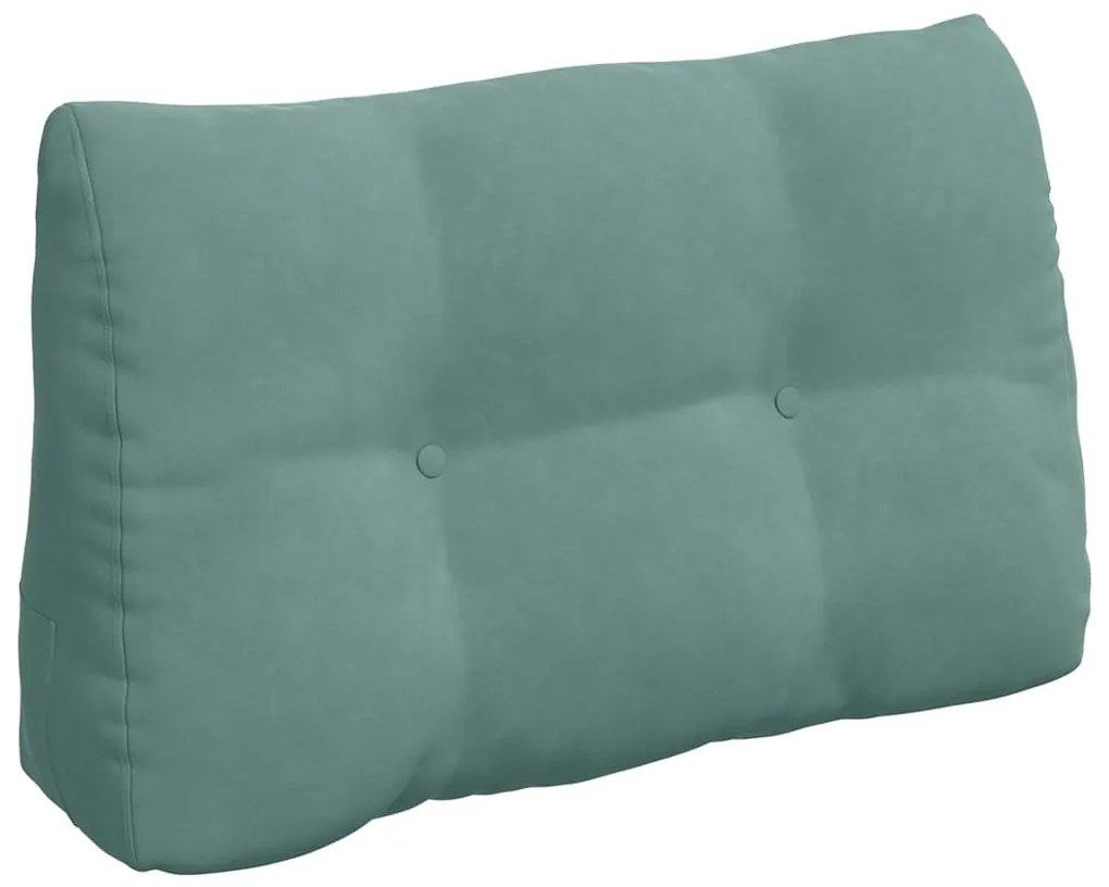 vidaXL Μαξιλάρι Πλάτης Θαλασσί 80 x 24 x 50 εκ Βελούδο