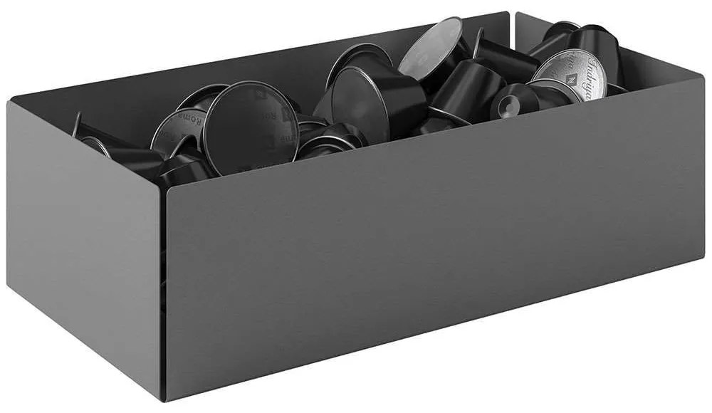 Βάση Για Κάψουλες 117-163 25x13x7,5cm Matt Concrete Grey Pam&amp;Co Ανοξείδωτο Ατσάλι