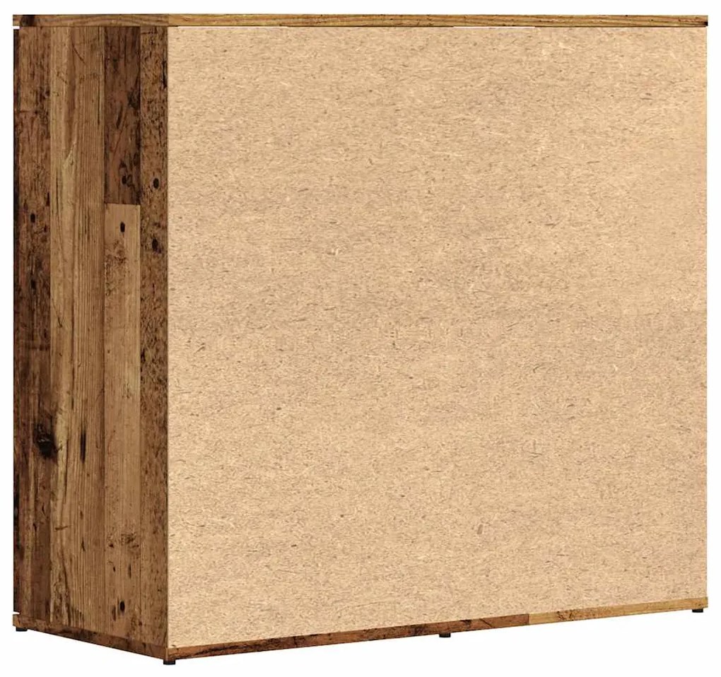 vidaXL Ντουλάπι με Συρτάρι Παλιό Ξύλο 80 x 36 x 75 εκ. από Μοριοσανίδα