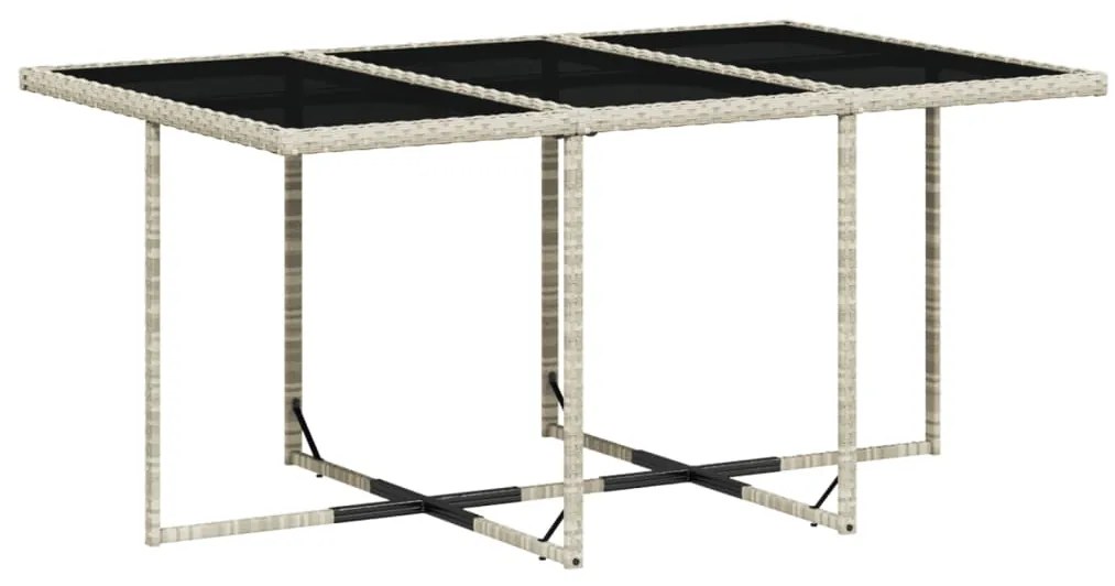 vidaXL Σετ Τραπεζαρίας Κήπου 11 τεμ. Αν. Γκρι Συνθ. Ρατάν με Μαξιλάρια