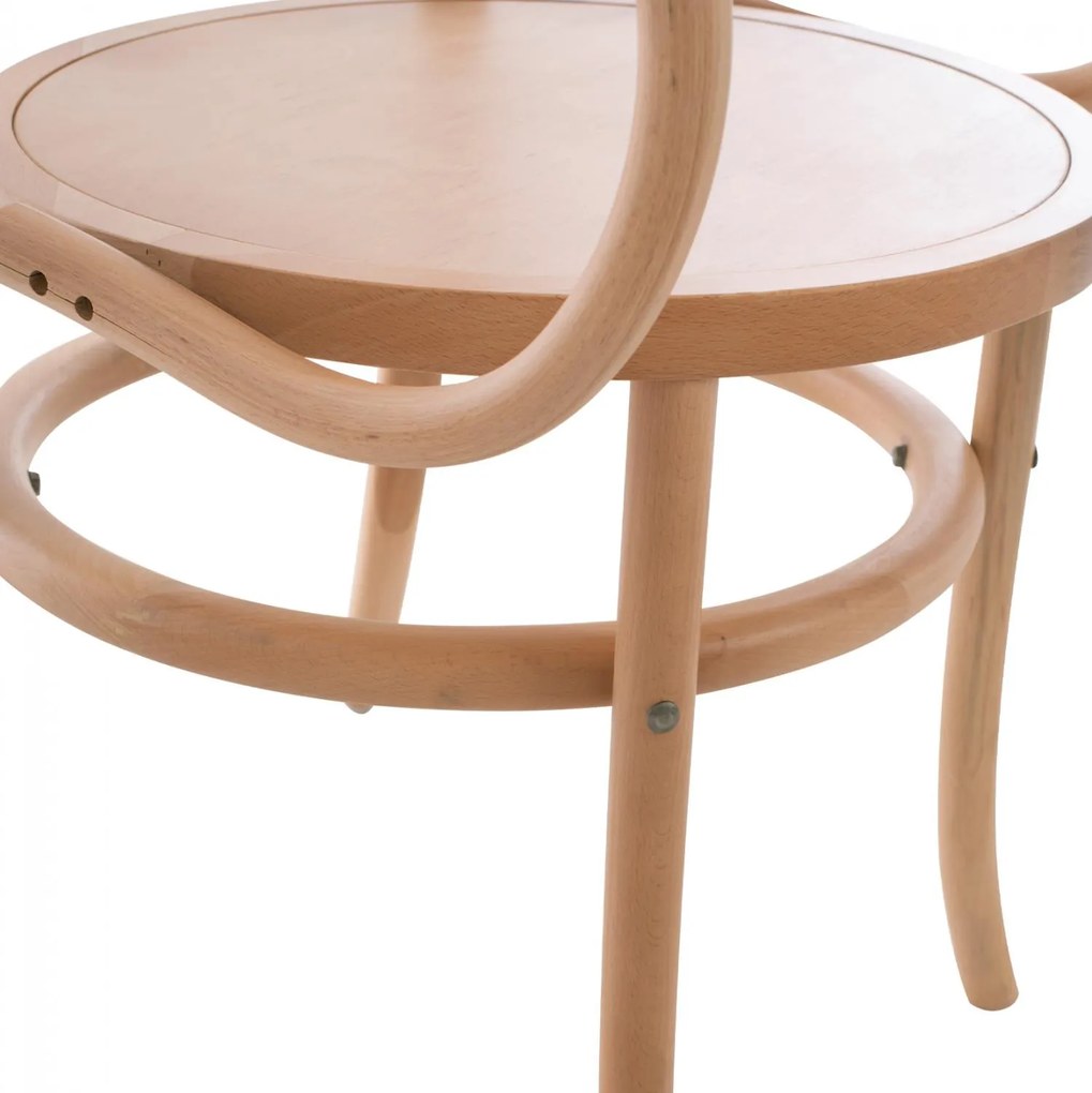 Καρέκλα-Πολυθρόνα JANELLE Ξύλινη Οξιά Φυσικό 56x52x82Υεκ. 56x52x82 εκ.