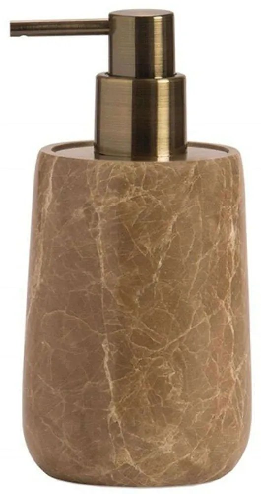 Δοχείο Κρεμοσάπουνου AH-BA24124 Φ8x16,5cm Marble Brown Andrea House Marble