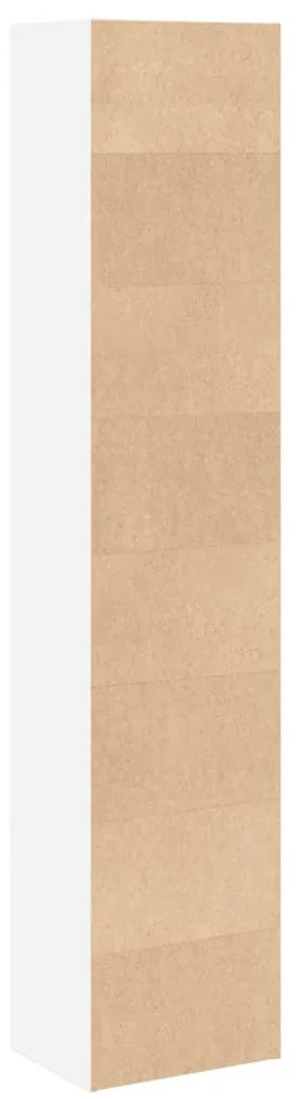 vidaXL Βιβλιοθήκη Λευκή 40x30x189 εκ. από Επεξεργασμένο Ξύλο