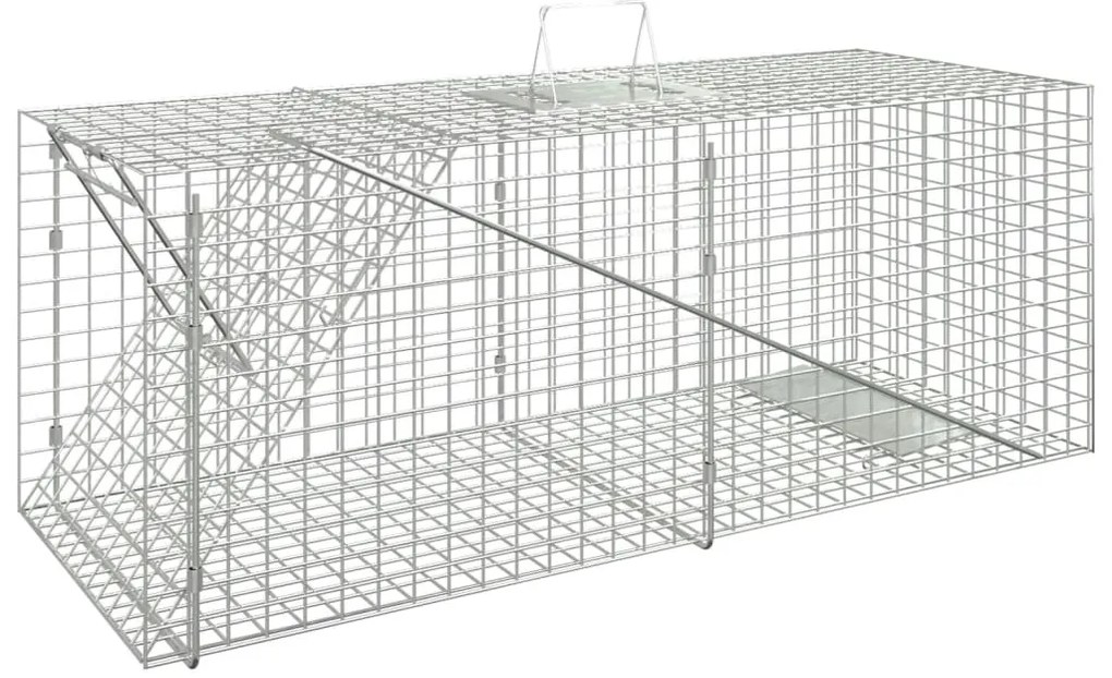 vidaXL Παγίδα Ζώων 64,5 x 25 x 26,5 εκ. από Γαλβανισμένο Χάλυβα