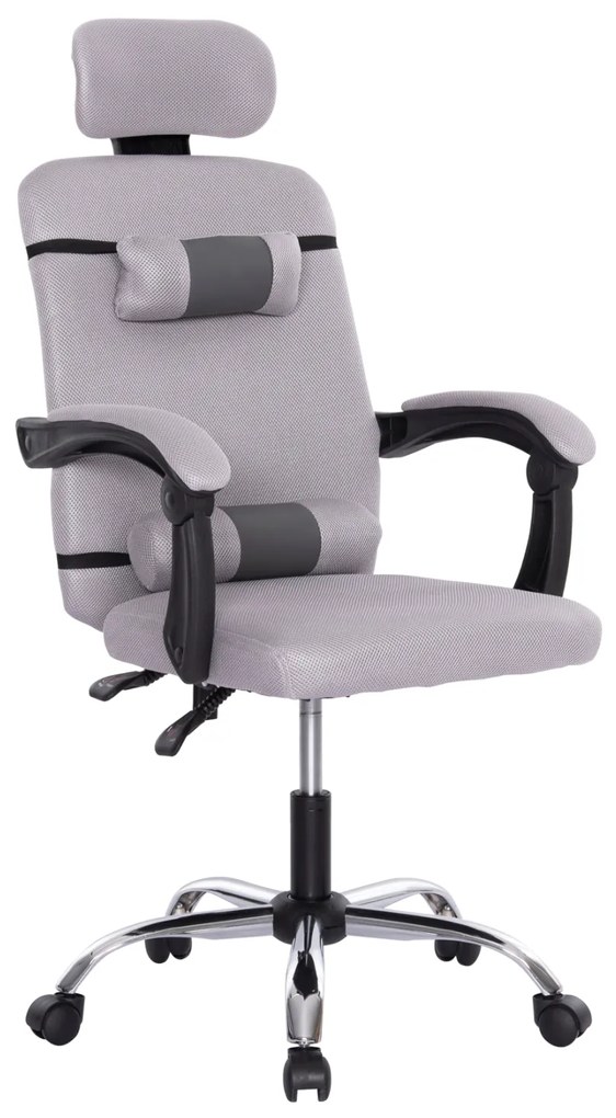 ΚΑΡΕΚΛΑ ΓΡΑΦΕΙΟΥ CRONER HM1196.02 ΓΚΡΙ MESH-ΜΕΤΑΛ.ΒΑΣΗ-NYLON ΣΚΕΛΕΤΟΣ 58x67x124Υεκ.