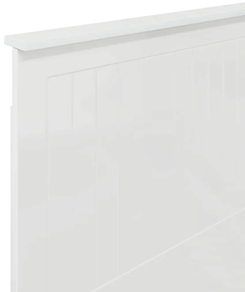 vidaXL Κεφαλάρι με κεφαλάρι Λαμπερό Λευκό 100 cm Επεξεργασμένο ξύλο