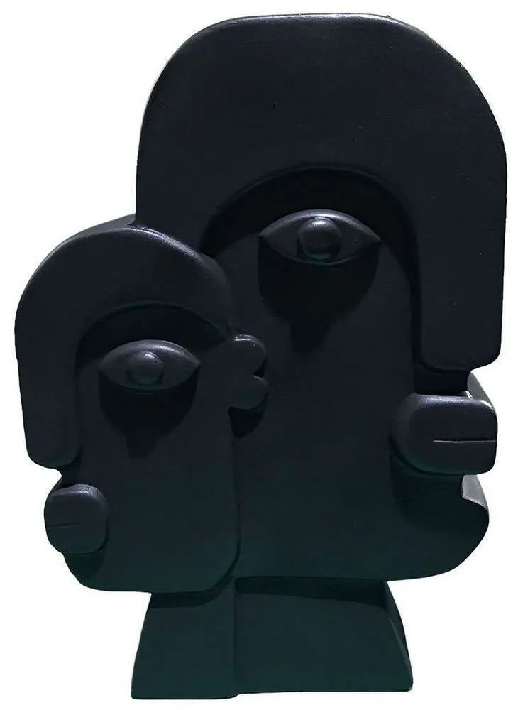 Βάζο 963DNL1175 13x10x26cm Black Aberto Design Ceramic