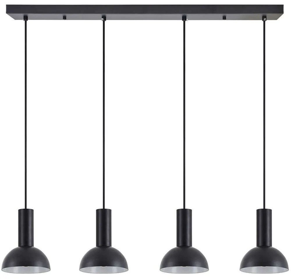 Φωτιστικό Οροφής - Ράγα Adept Tube 77-8560 85x15x300cm 4xE27 60W Black Homelighting