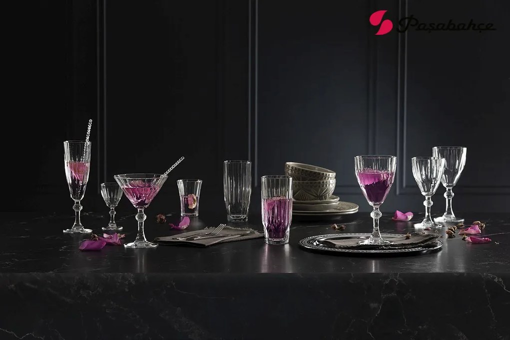 DIAMOND MARTINI GLASS 238CC 23.8 EK P/288 GB6.OB24. ΣΕΤ 6 τμχ - Espiel