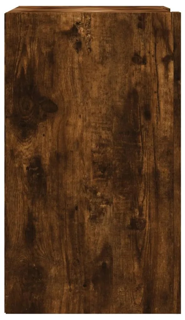 vidaXL Ντουλάπι Τοίχου Καπνιστή Δρυς 75x35x60 εκ. Επεξεργασμένο Ξύλο