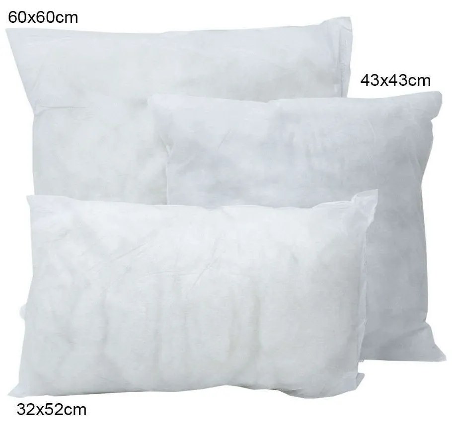 Μαξιλάρι  Γεμίσματος White Viopros 43X43 43x43cm Cotton-Polyester