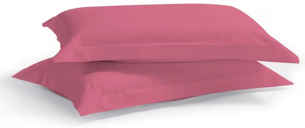 Μαξιλαροθήκες Satin Plain (Σετ 2τμχ) Fuchsia Aslanis Home 50Χ70 100% Βαμβακοσατέν