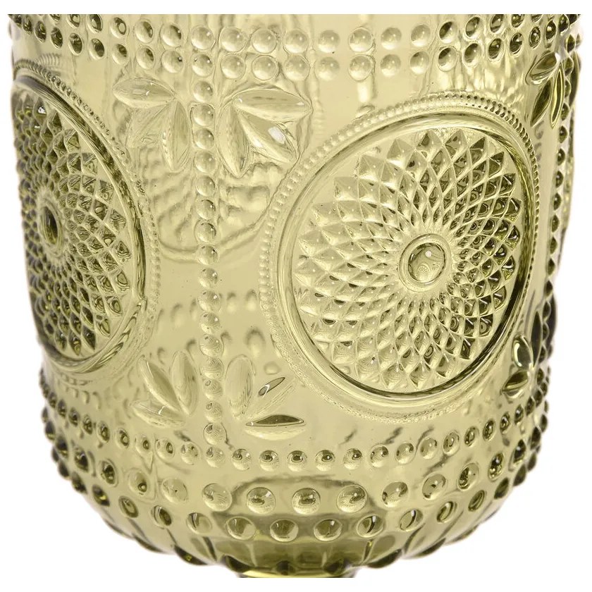 Σετ Ποτηριών Home ESPRIT Πράσινο Κρυστάλλινο 135 ml (x6)