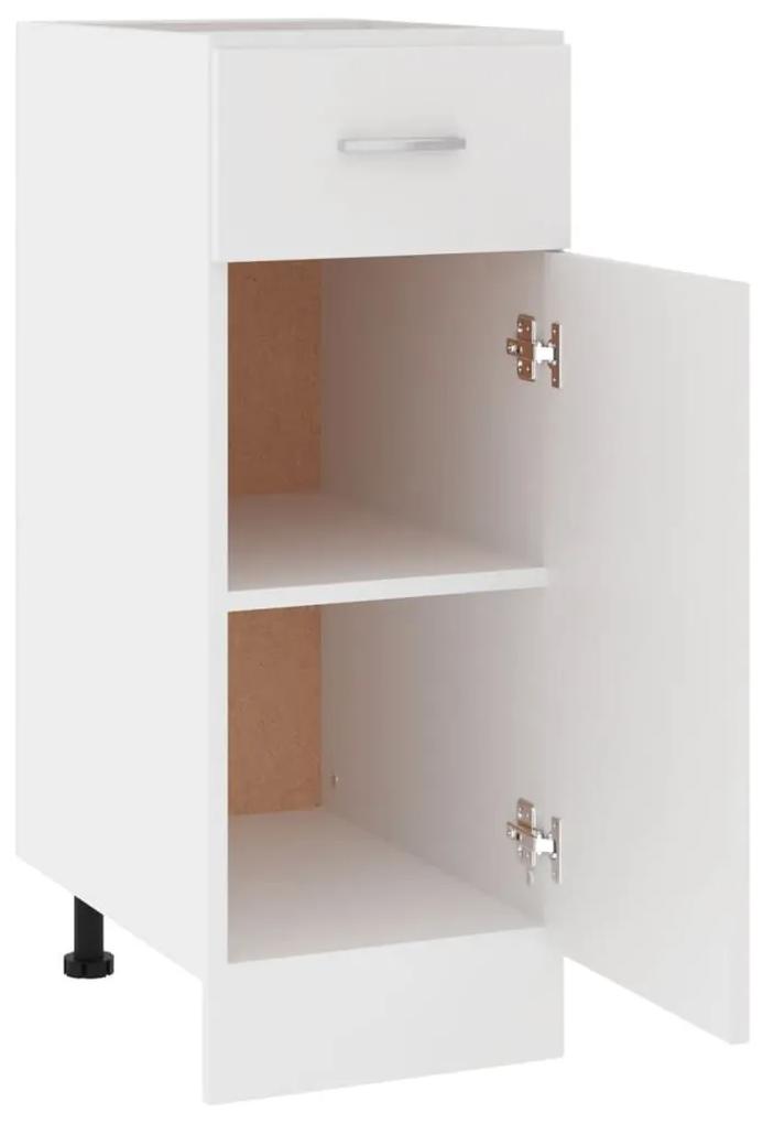 Ντουλάπι με Συρτάρι Λευκό 30x46x81,5 εκ. Μοριοσανίδα - Λευκό