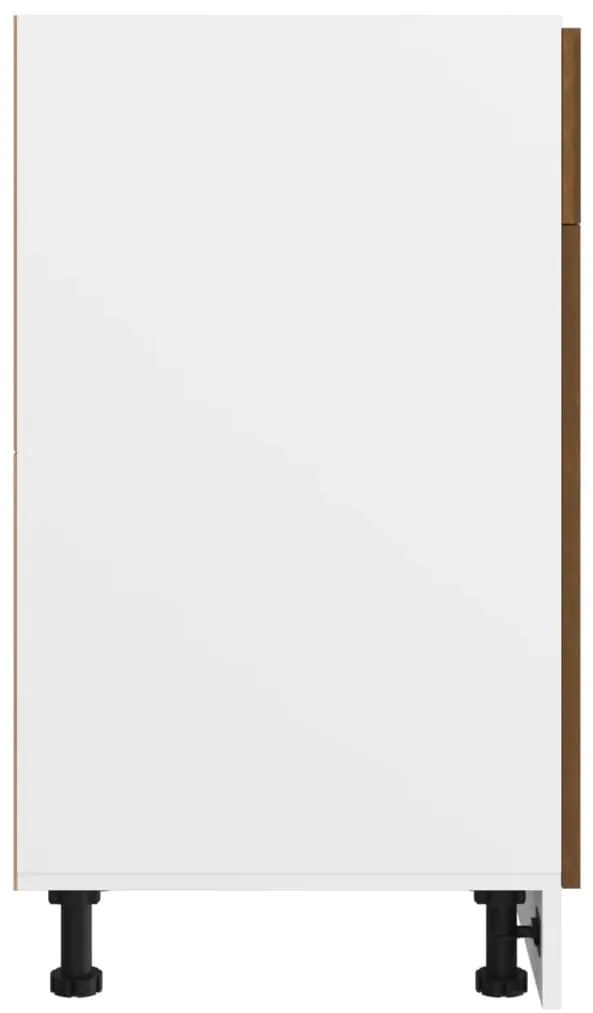 vidaXL Ντουλάπι με Συρτάρια "Lyon" Καφέ Δρυς 40x46x81,5 εκ. από Τεχνητό Ξύλο