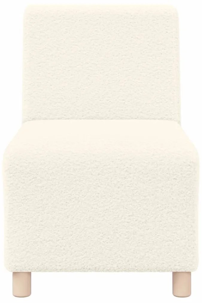 vidaXL Μοναδικός Καναπές χωρίς Χερούλια 3 pcs Κρεμ 55 x 74 x 82 εκ.